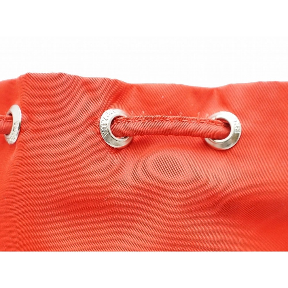 Prada Pouch Nylon Red Drawstring - image 7